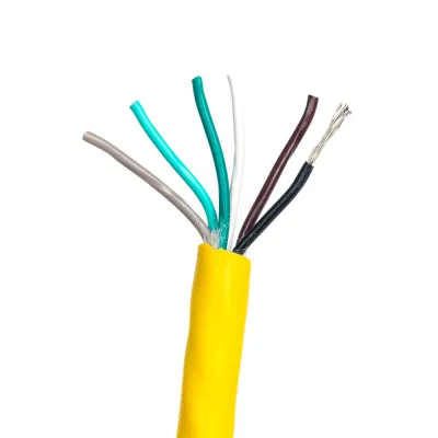 60227 IEC 53 Rvv Electrical Cable 5 Core Flexible Copper Wire 1.5 2.5 Sq mm Rvv 300/500V Power Cable