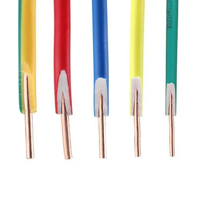 Wholesale High Quality Flexible BV Bvr X07V-K 300/500V PVC Bare Copper Electrical Wire and Cable 22AWG Electrical Copper Wire