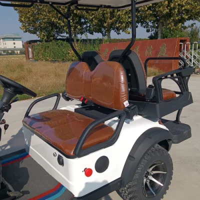 MMC New Lifted 48V Electric Golf Carts 2 Person Seats White off Road Golf Scooter 4 Wheel Lithium 4 Seat Solar Golf Cart