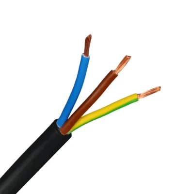 Rvv 2 * 1.0mm2 Electrical Wiring Insulated Cable, Electrical Copper Wire 3mm