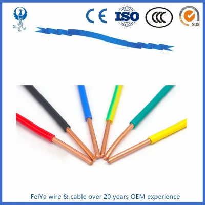 1mm 1.5mm 2.5mm 4mm 6mm 10mm 300/500V Multi Core Copper Electric Wires Cables Electrical Cable Wire with Competitive Price