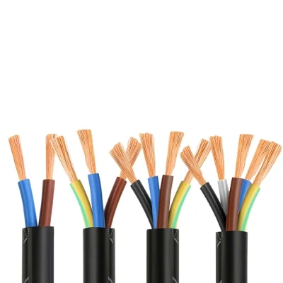 Rvv 2 * 1.0mm2 Electrical Wiring Insulated Cable, Electrical Copper Wire 3mm