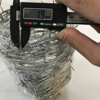 12*14 Bwg Galvanized Barbed Wire/2mm Wire 25kg Coil PVC Coated Barbed Wire