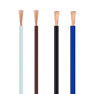 UL1581 PVC 7 Strand Bare Copper Wire 18AWG 20AWG 22AWG 24AWG Single Core Hookup Electrical Wire