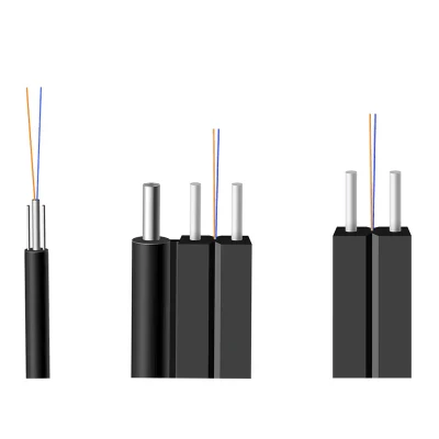 Hot Sale 1/2/4/6/8/12 Core Single Mode Outdoor to Indoor Steel Wire Fibra Optica FTTH Fiber Optic/Optical Drop Cable