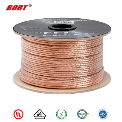 Manufacturers China Speakers Wire RoHS Compliance UL2468 22AWG 17/0.12mm Red and Black Electrical Wire Cable