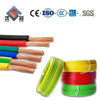 Shenguan Hight Quality 1.5mm 2.5mm 4mm 6mmsingle Core House Wiring Electrical Cable 450/750V Solid Conductor Electrical PVC Insulation Submarine Cabl