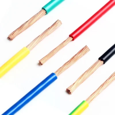 Wholesale High Quality Flexible BV Bvr X07V-K 300/500V PVC Bare Copper Electrical Wire and Cable 22AWG Electrical Copper Wire