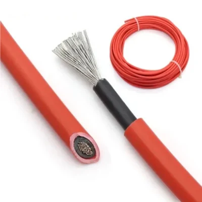 TUV Approval Red Black Battery DC 4mm2 6mm2 10mm2 16mm2 PV Solar Power Cable Wire for Solar Panel