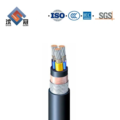 Shenguan Fire Resistant Flame Retardant Aluminum Alloy VFD Power Cable 3 Kv Shd-Gc 2kv Electrical Marine Power Cable Wire VDE Standard Automotive Wire