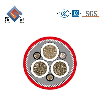 Shenguan Fire Resistant Flame Retardant Aluminum Alloy VFD Power Cable 3 Kv Shd-Gc 2kv Electrical Marine Power Cable Wire VDE Standard Automotive Wire