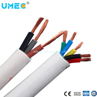 Rvv 0.5 0.75 1.0 1.5 2.5 4 6 Sq mm Flexible Copper Core PVC Insulation and Sheath 4 Core Electrical Cable