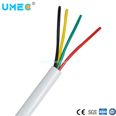 Rvv 0.5 0.75 1.0 1.5 2.5 4 6 Sq mm Flexible Copper Core PVC Insulation and Sheath 4 Core Electrical Cable