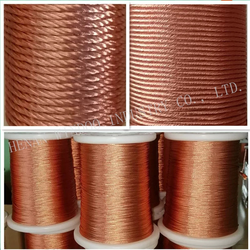 Custom Factory Price Stranded Litz Wire 180 Enameled Copper Twisted Litz Wire for Inductor