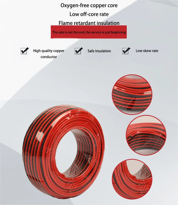 Factory Wholesale Rvb Electrical Wire 2X0.5mm 2.5 mm Speaker Wire Audio Rvb Cable 1.5mm Cable Electrical Cable Wire