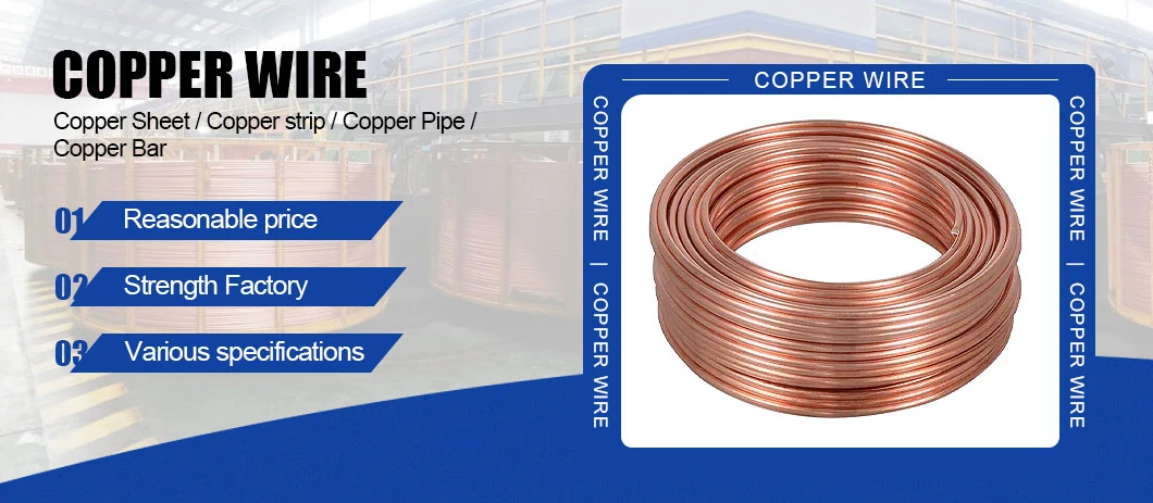 0.65mm 6mm 1 Kg 1 Ton Copper Wire Price for Electric Motor Windingg