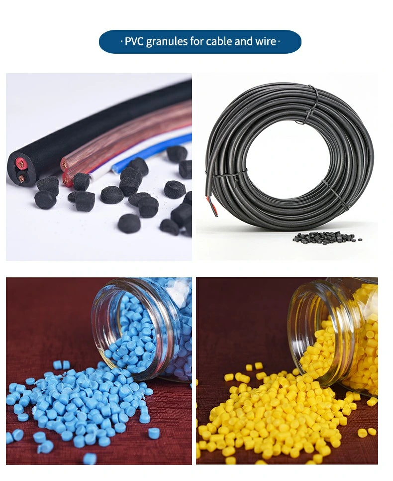 90 Degree Manufacturing UL Certification PVC Insulating Electronic Wires and Cables Jacketing Compound