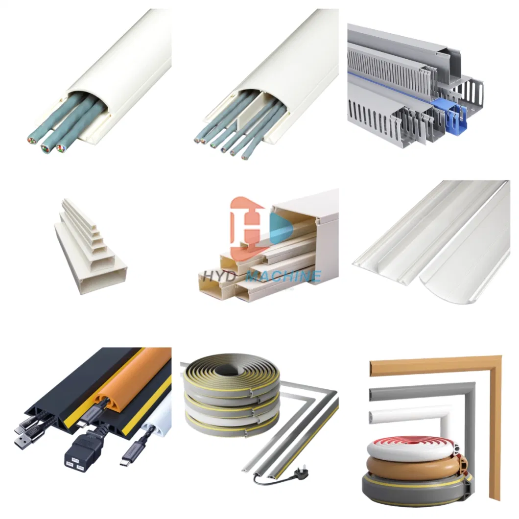 PVC Cable Trunking Electrical Wire Trunking Groove Plastic Trunking Extrusion Production Line