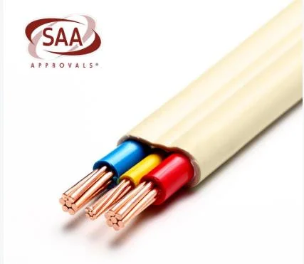3X2.5mm2 PVC Insulation Sheathed Copper Electrical Flat Wire Ydyp Ydy Electric Cable6242 Twin and Earth Cable Standard