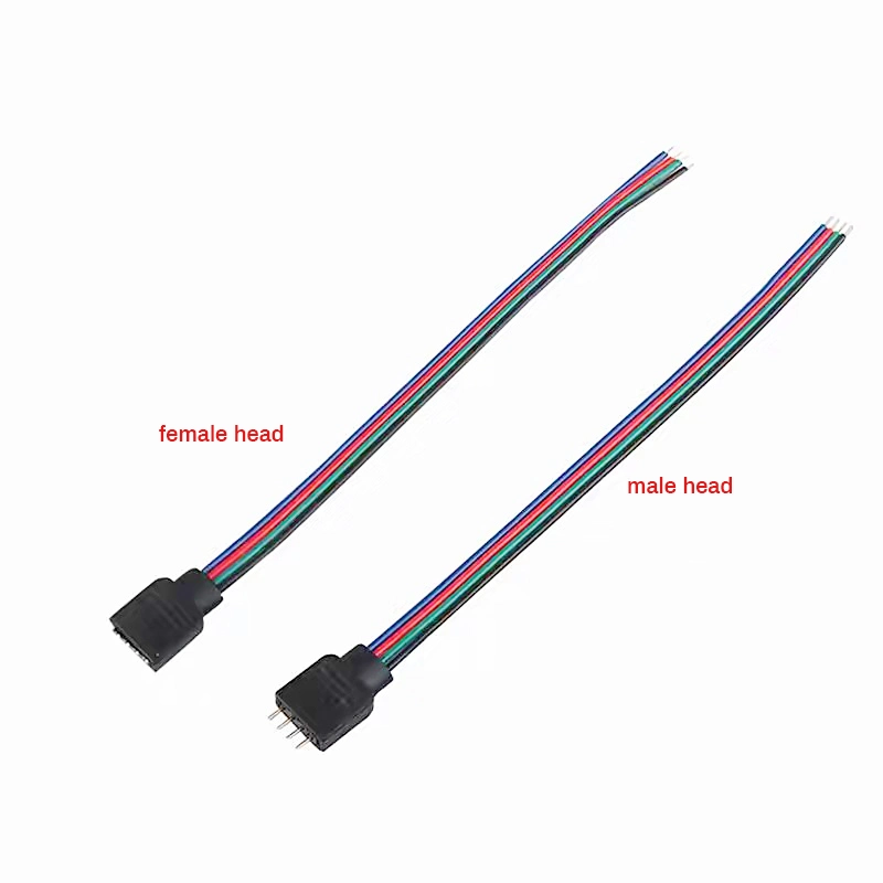 RGB Cable 4p 5p 6p 7p 8p 22AWG 20AWG 18AWG 16AWG LED Lighting Extension Line Tinne Copper Wire