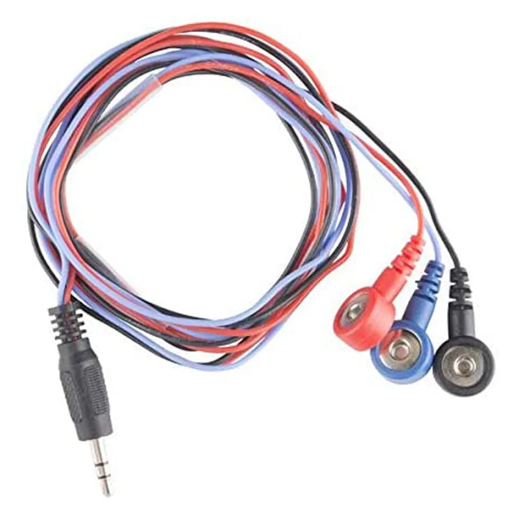 Custom Electrode Medical Snap Button 10 6 3 Lead ECG Cables