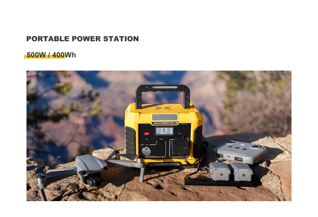 Mobile Electric Solar Charger Power Bank Solar Emergency Portable Power Station 500W