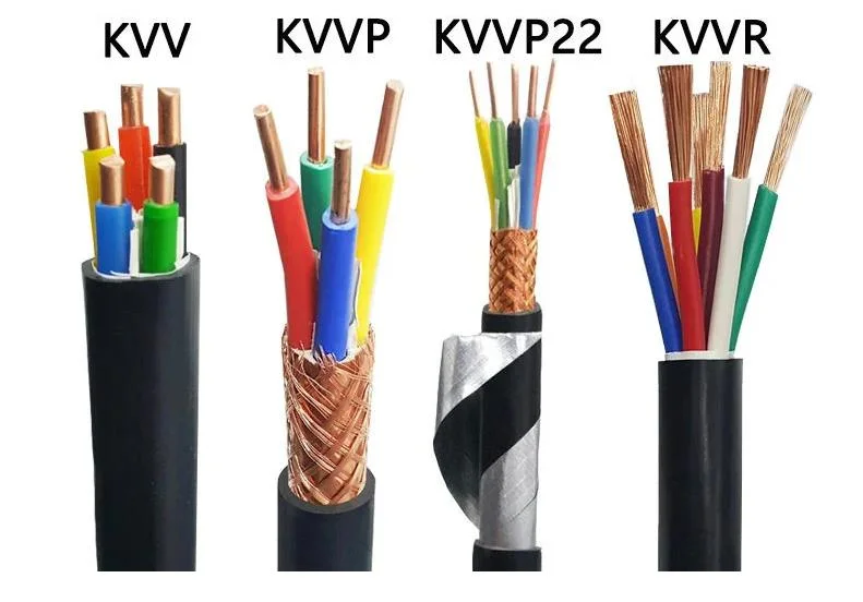 Kvvrp Copper Core PVC Insulation PVC Sheathed Cu-Wire Braid Screening Control Soft Cables