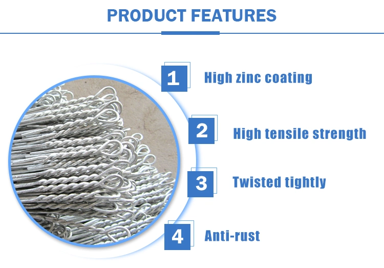 China Low Flexible Metal Loop Binding Galvanized Wire