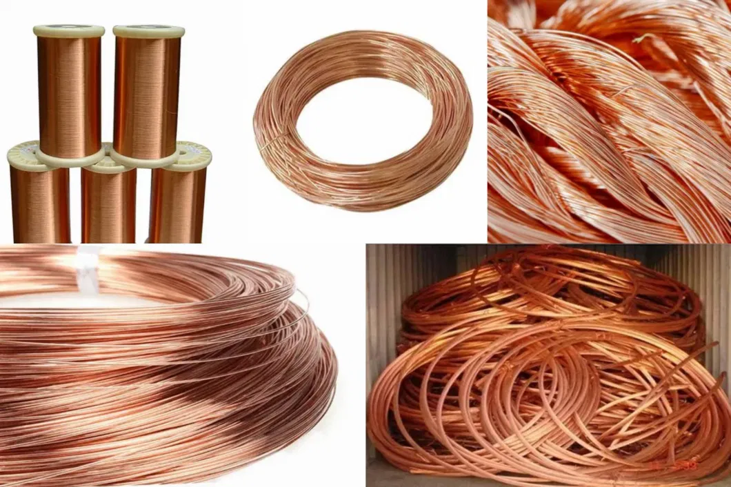 Factory High Quality Pure 99.97 3mm 6mm 8mm Diameter Electric Copper Wire Rod Making Cables