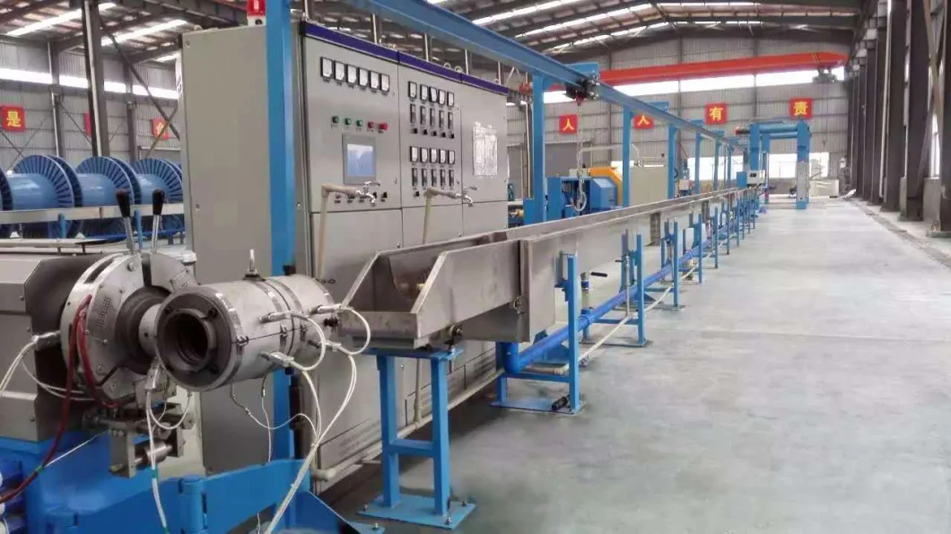 Electric Drop Copper Wire Making Machine PE Insulation Power Cable Extrusion Machine