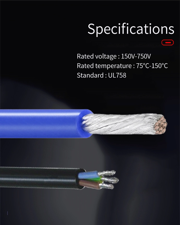 Electrical Wires and Cable From China UL3194 300V/75c Widely Used in Home Appliance, New Energy Automobile 26AWG XLPE Wire for Sale