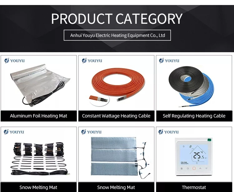 Electric Water Pipe Floor Heated Deicing Defrost Heating Cable