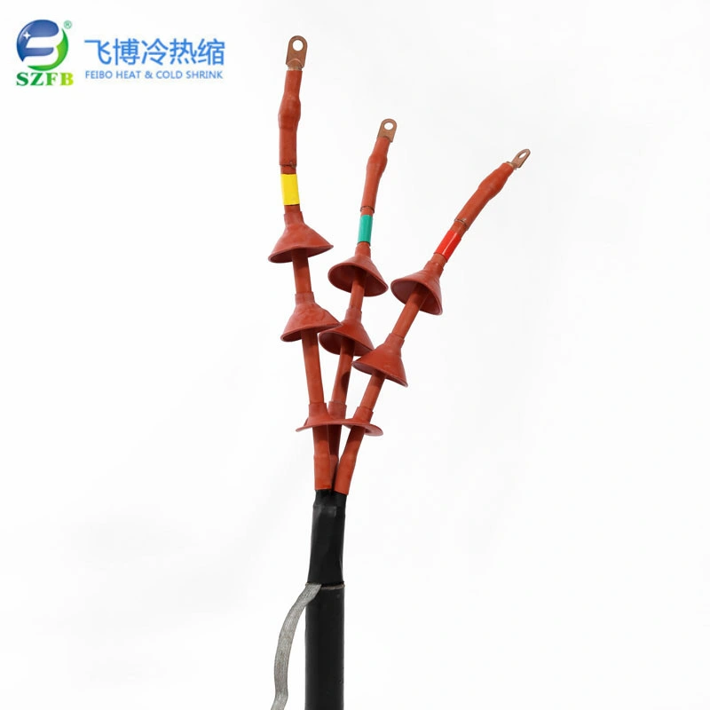 Indoor and Outdoor Heat Shrinkable Terminal 1kv, 10kv, 35kv Low Voltage Heat Shrinkable Cable Terminal Accessories