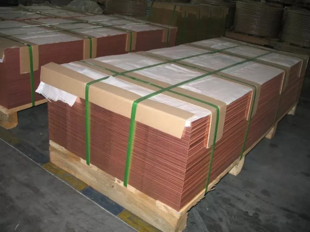 OEM 0.3mm 3mm 4mm 6mm ASTM C11000 Copper Sheet for Wire and Cable