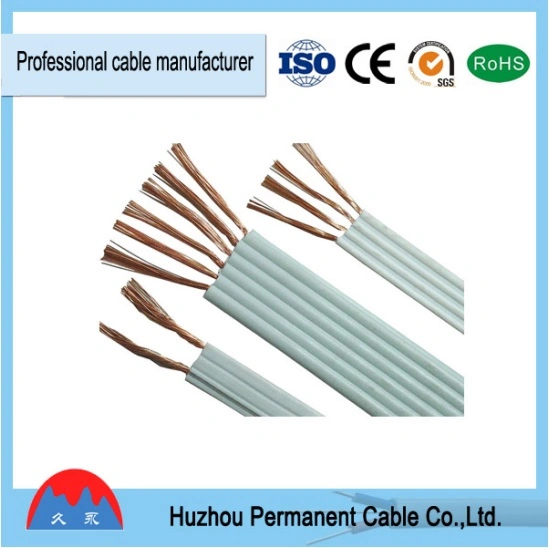 2*0.75mm/2*1mm/2*1.5mm Flat Electrical Wire Flexible Power Cable Rvvb