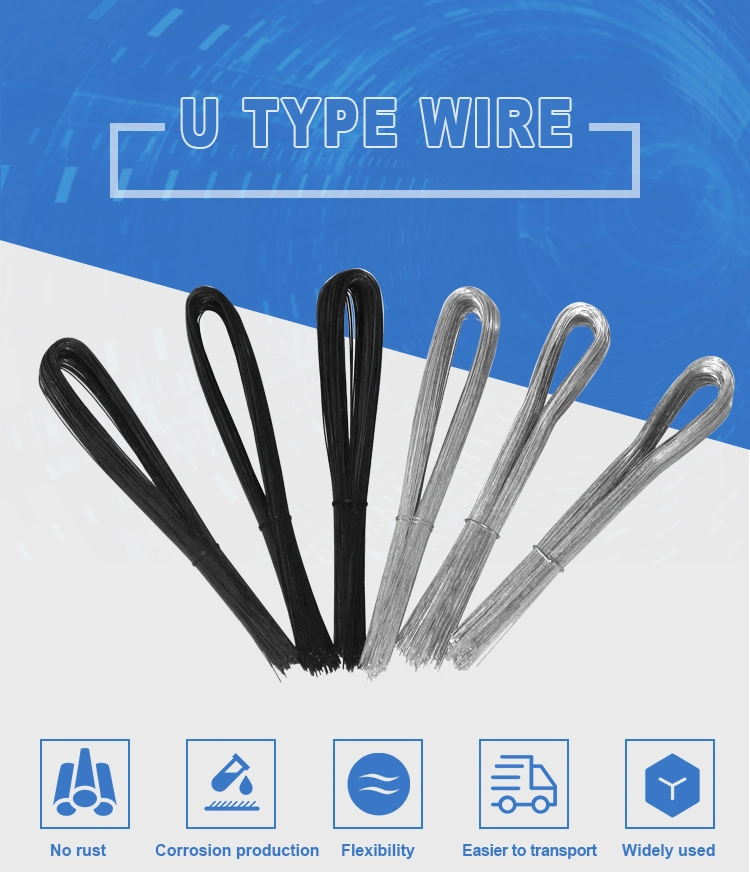 1.5mm Galvanized Tie Wire Cuttings U Type Binding Wire
