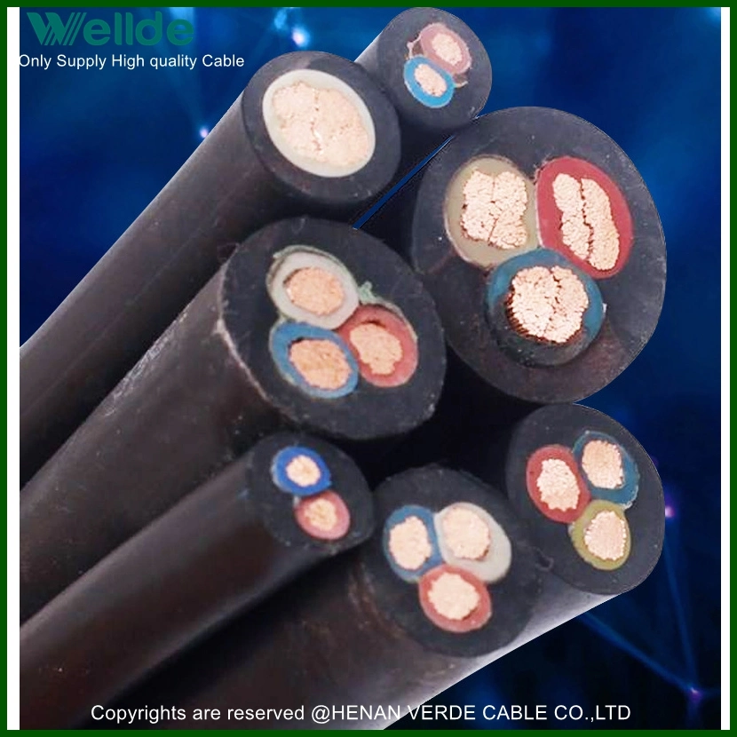 Heat Resistance Flexible Rubber Jacket Electric Welding Machine Cable