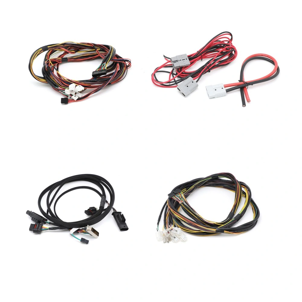 300A Large Current EV New Energy 300V Customize High Voltage Wiring Harness Energy Power Storage Connector Cable