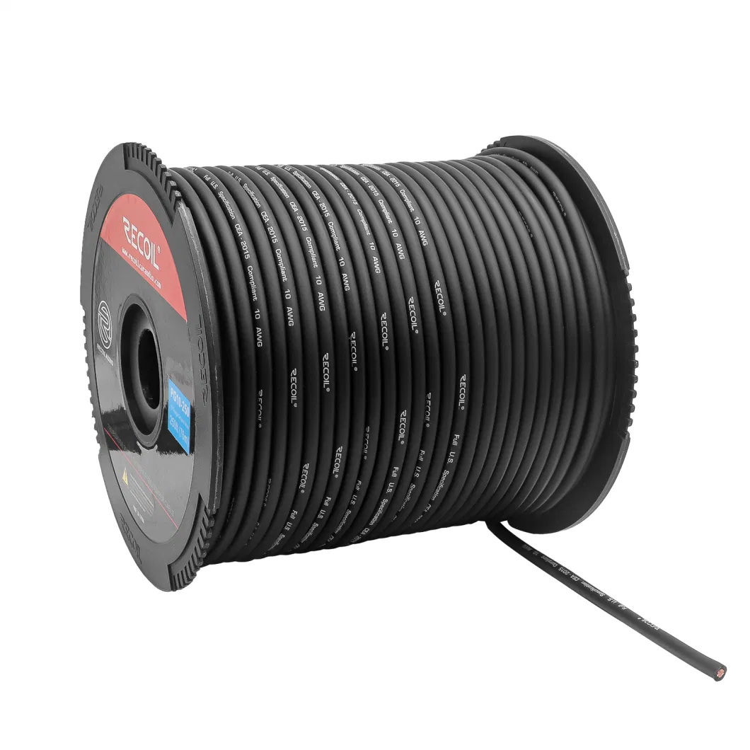 Edge Pw10-250 Premium True Spec 10 Gauge Power Wire, 99.9% Oxygen-Free Pure Copper, Flexible Soft Touch Red PVC Jacket (250 Feet/Spool)