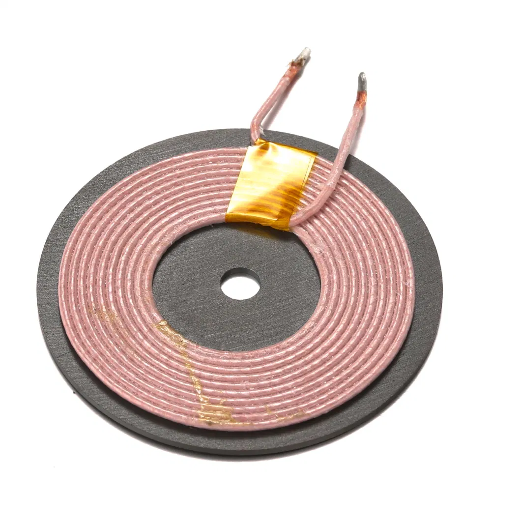 Custom Litz Wire Qi Standard Wireless Charging Coil Rx-Coil with Flexible Ferrite -Sheet