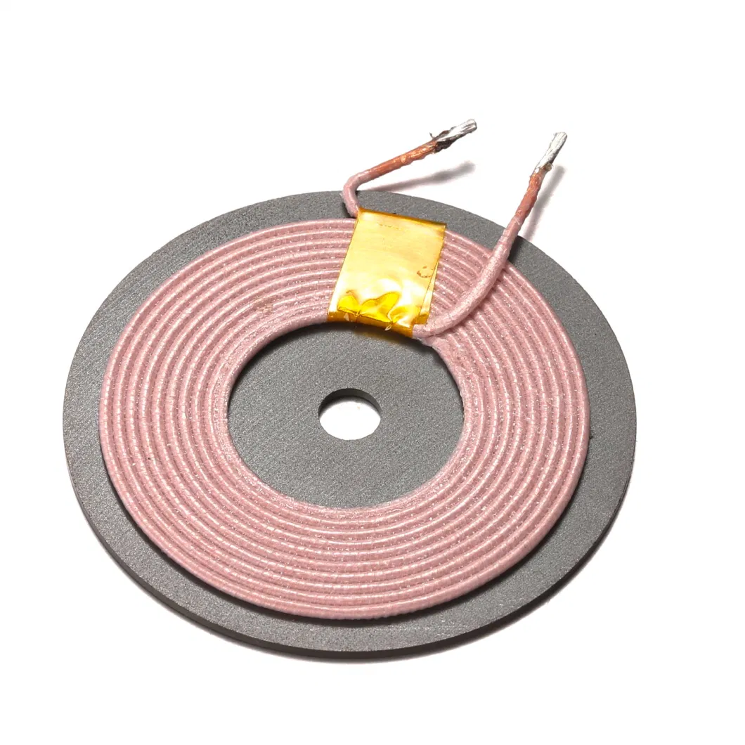 Custom Litz Wire Qi Standard Wireless Charging Coil Rx-Coil with Flexible Ferrite -Sheet