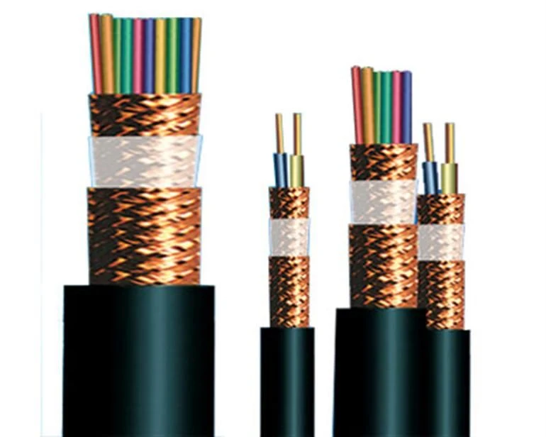 Liycy Cable Class 5 Fine Stranded Bare Copper Conductor Tinned Copper Wire Braid Screen PVC Control Cable Kvvrp