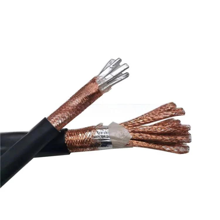 Liycy Cable Class 5 Fine Stranded Bare Copper Conductor Tinned Copper Wire Braid Screen PVC Control Cable Kvvrp