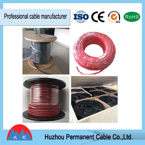 Red Black DC 4mm2 6mm2 10mm2 PV Solar Battery Cable Wire for Solar Panel