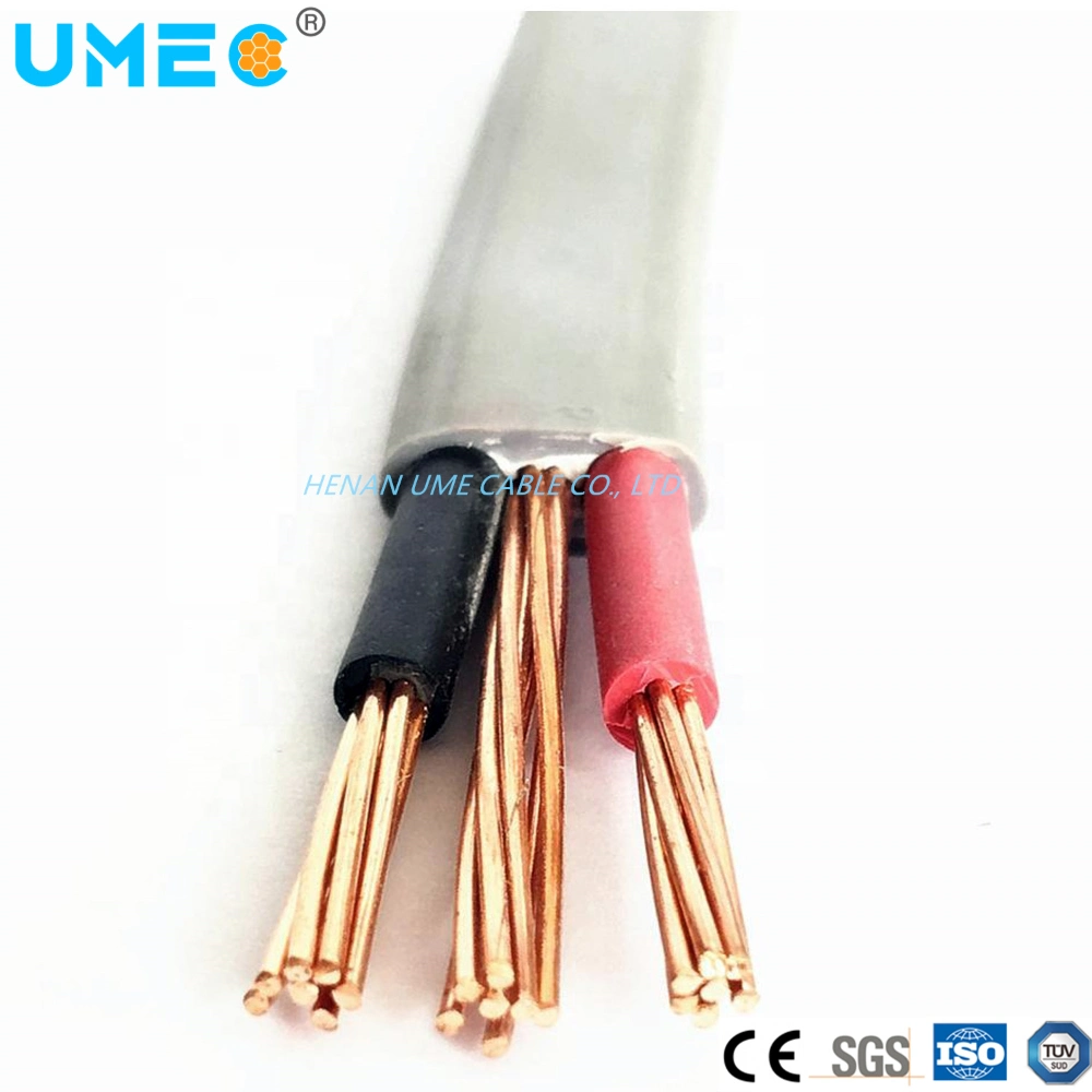 IEC Standard BVVB+E PVC Flat Cable 1sqmm1.5sqmm 2.5sqmm 4.0sqmm Twin and Earth Flat Wire TPS Myym Electric Cable