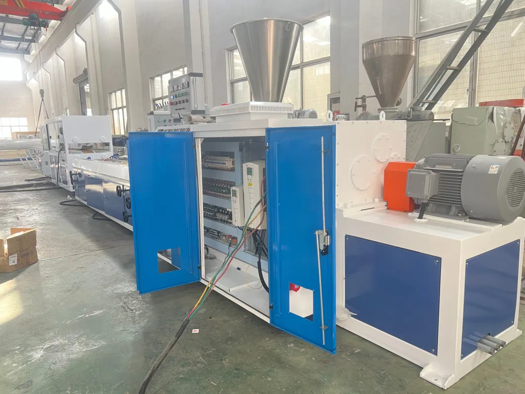 Qiangsheng Plastic Electrical Cable Tray Wiring Duct Channel Wire Casing Profiles Extruder Production Line PVC Trunking Extrusion Making Machine