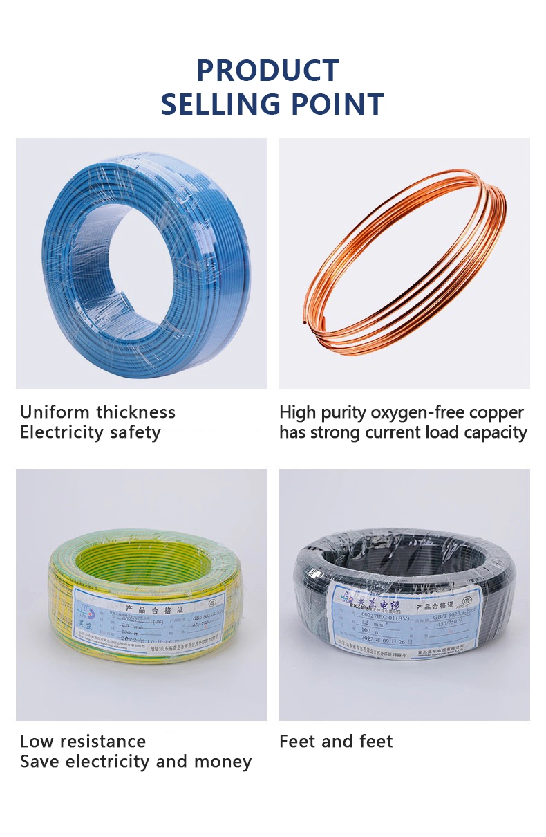 0.5mm - 300mm Low Voltage PVC Wire Sing Core Copper Wire (Customizable)
