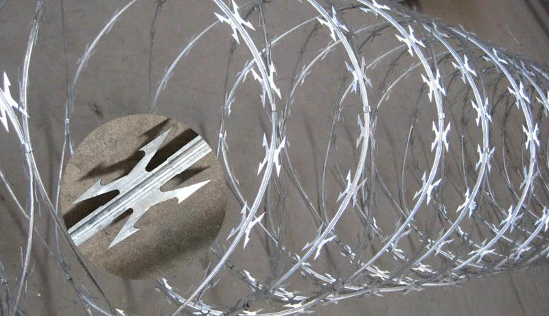 Razor Barbed Wire /Concertina Razor Wire for Security Wire Fence/Galvanized Wire Fencing