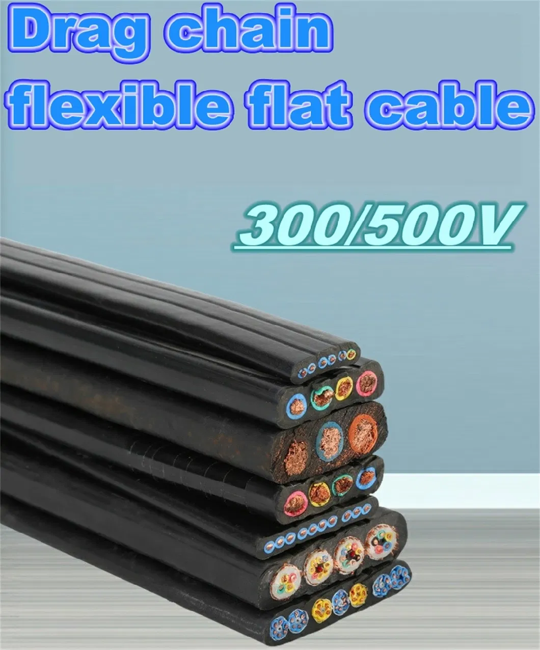 Yffb 300/500V 0.5-25mm2 2-60 Cores Elevator Drag Chain Accompanying Flexible Cable