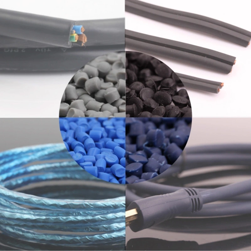 PVC Granules 1.45g/cm3 for Flexible Electric Wire&Cable PVC Compound Flame-Resistant PVC Particles